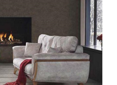 Luxury Three Seater Modern Couch Upholstery Furniture Gray Couches Sofas